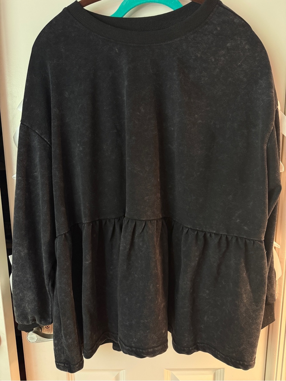 SHEIN Black Peplum top